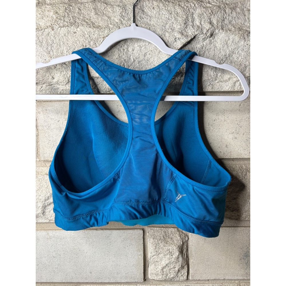 Old Navy Active Womens XL Teal Blue Racerback Mesh High Impact Sports Bra - Picture 4 of 7